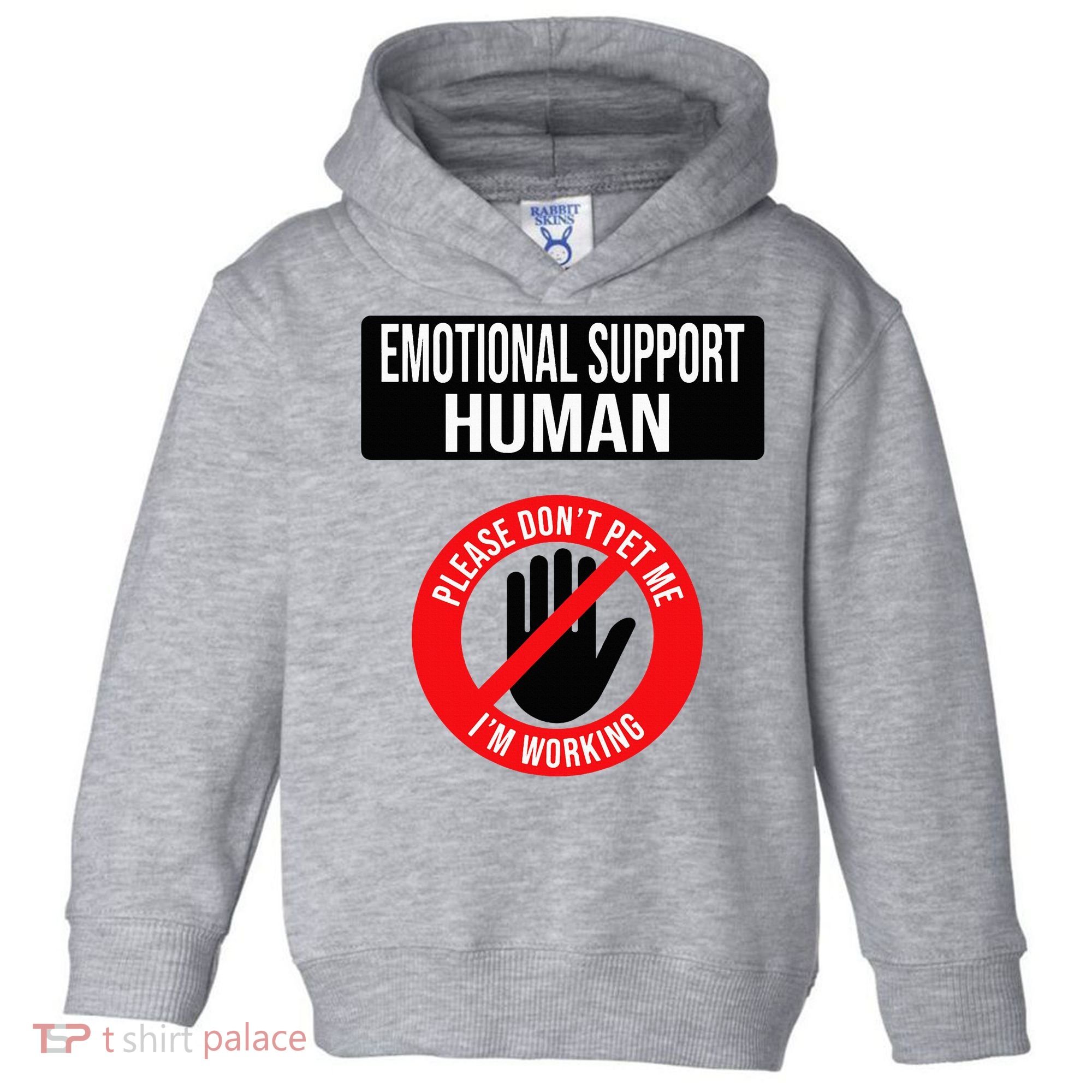 Emotional Support Human Halloween Costume Do Not Pet Me Toddler Hoodie