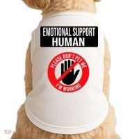 Emotional Support Human Halloween Costume Do Not Pet Me Doggie Tank thumb 0