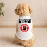 Emotional Support Human Halloween Costume Do Not Pet Me Doggie Tank thumb 2