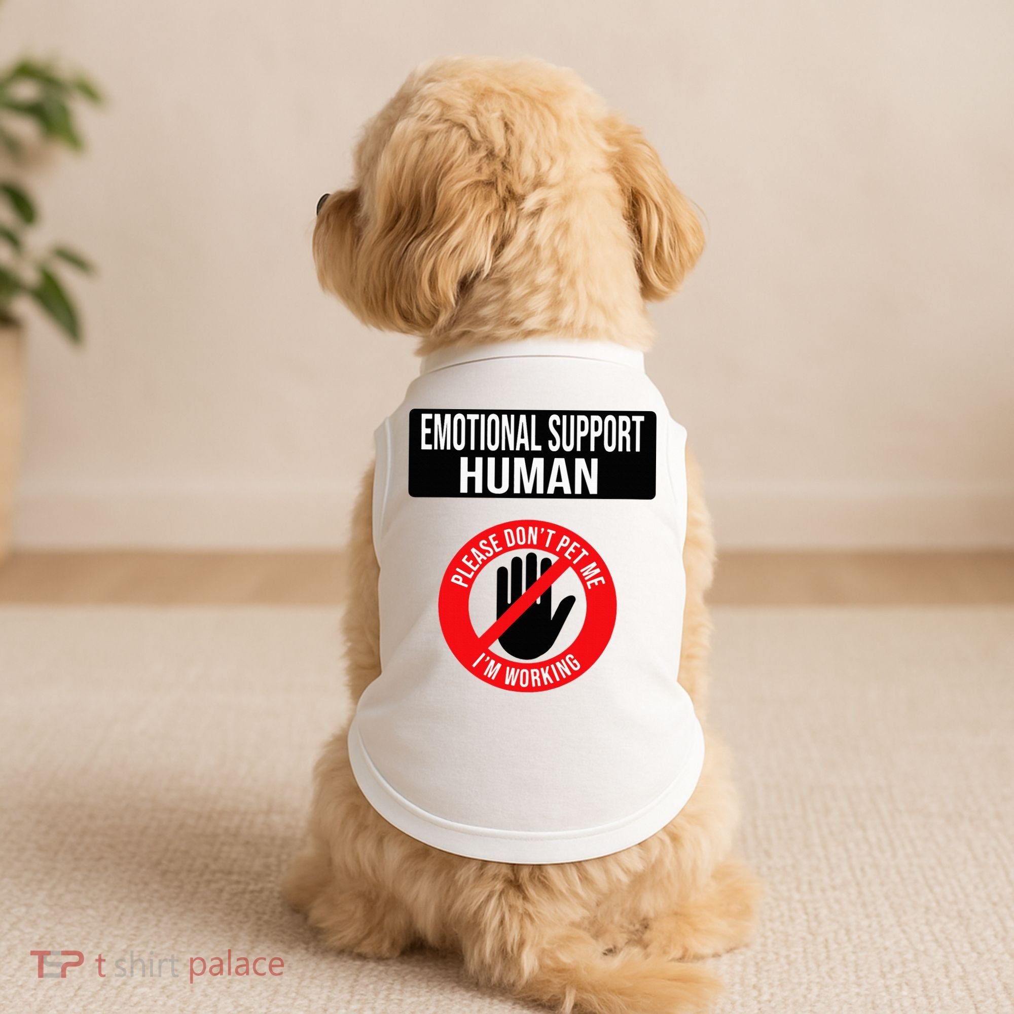 Emotional Support Human Halloween Costume Do Not Pet Me Doggie Tank