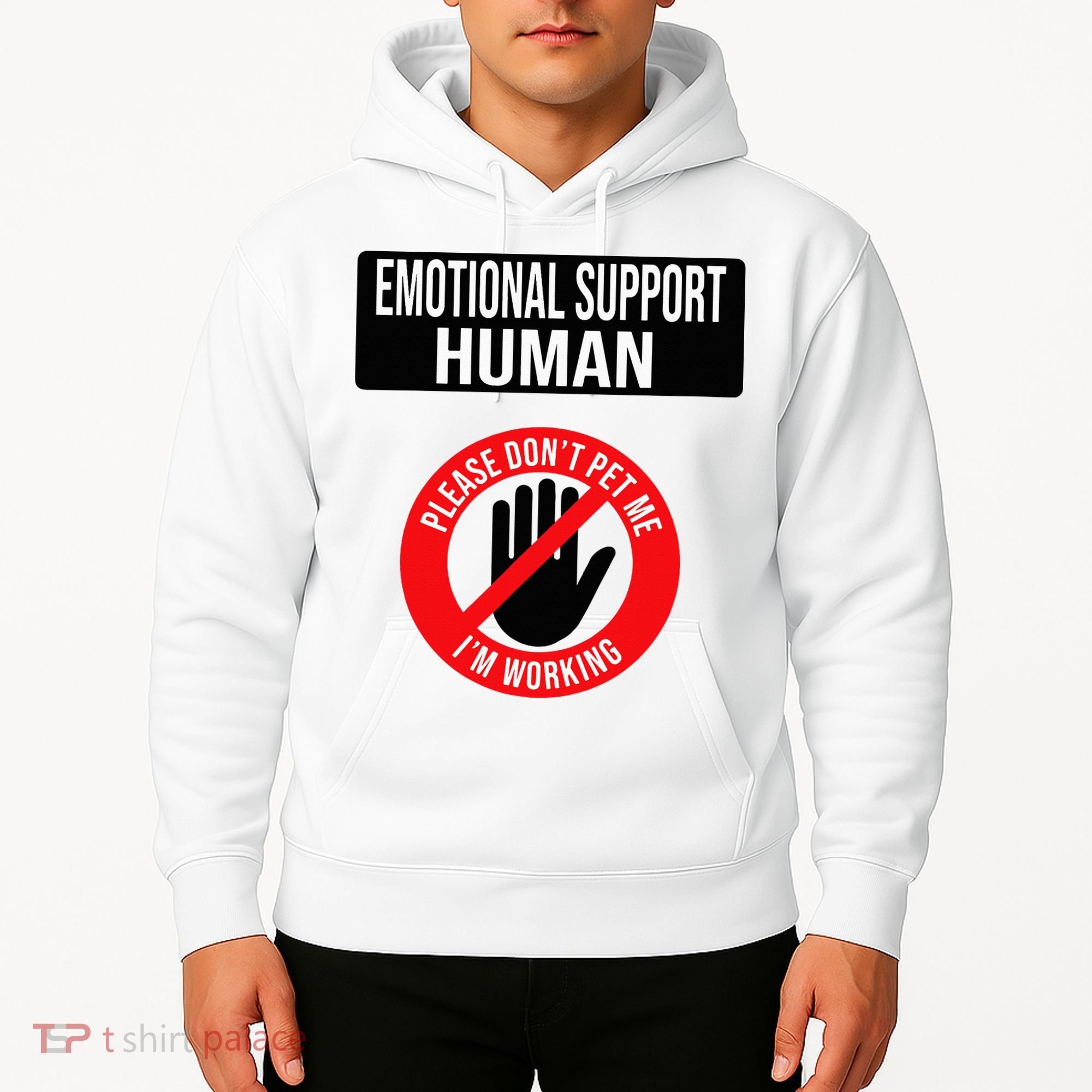 Emotional Support Human Halloween Costume Do Not Pet Me Hoodie