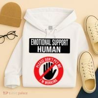 Emotional Support Human Halloween Costume Do Not Pet Me Hoodie thumb 4