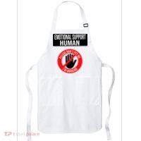 Emotional Support Human Halloween Costume Do Not Pet Me Apron thumb 0