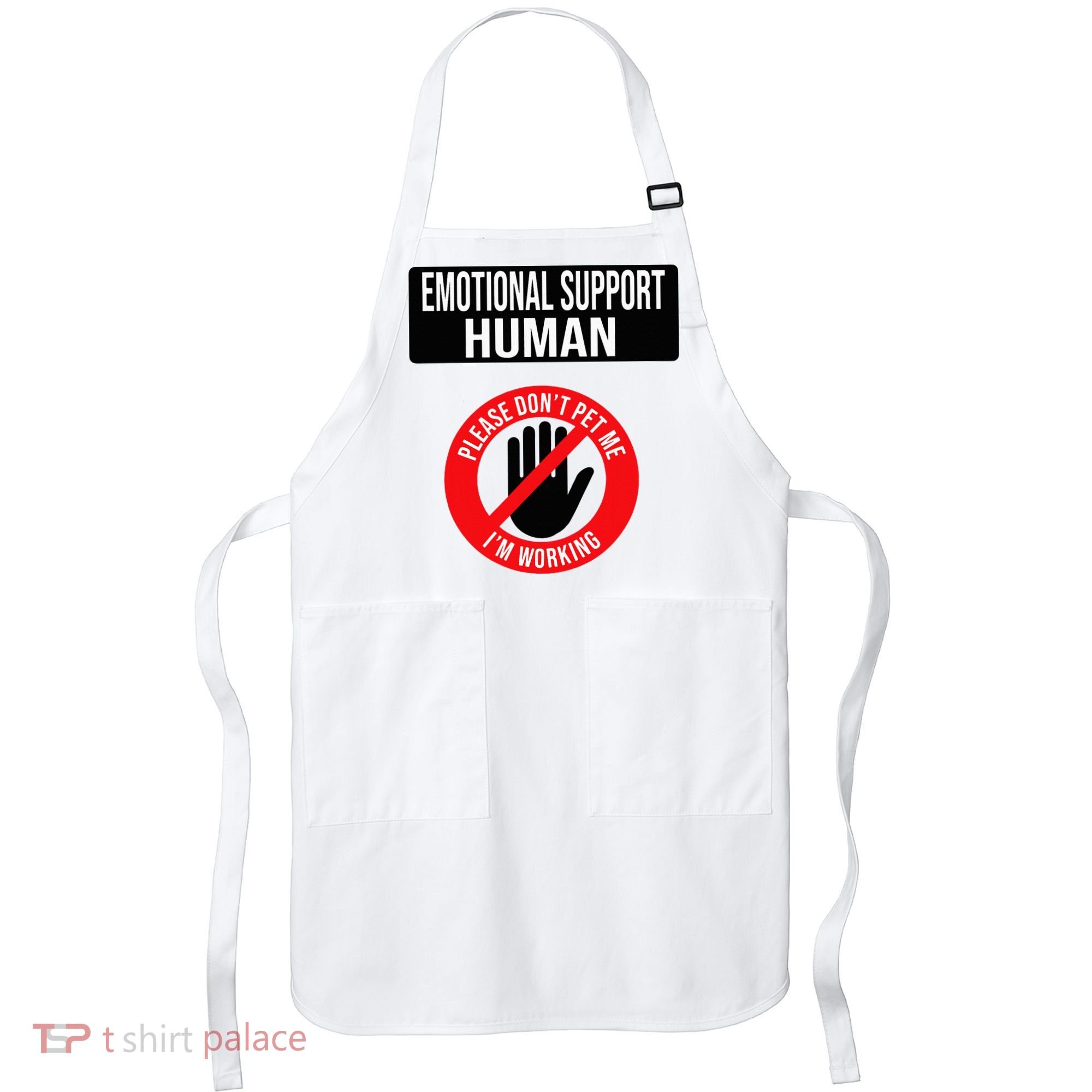 Emotional Support Human Halloween Costume Do Not Pet Me Apron