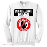 Emotional Support Human Halloween Costume Do Not Pet Me Sweatshirt thumb 0