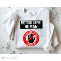 Emotional Support Human Halloween Costume Do Not Pet Me Sweatshirt thumb 2