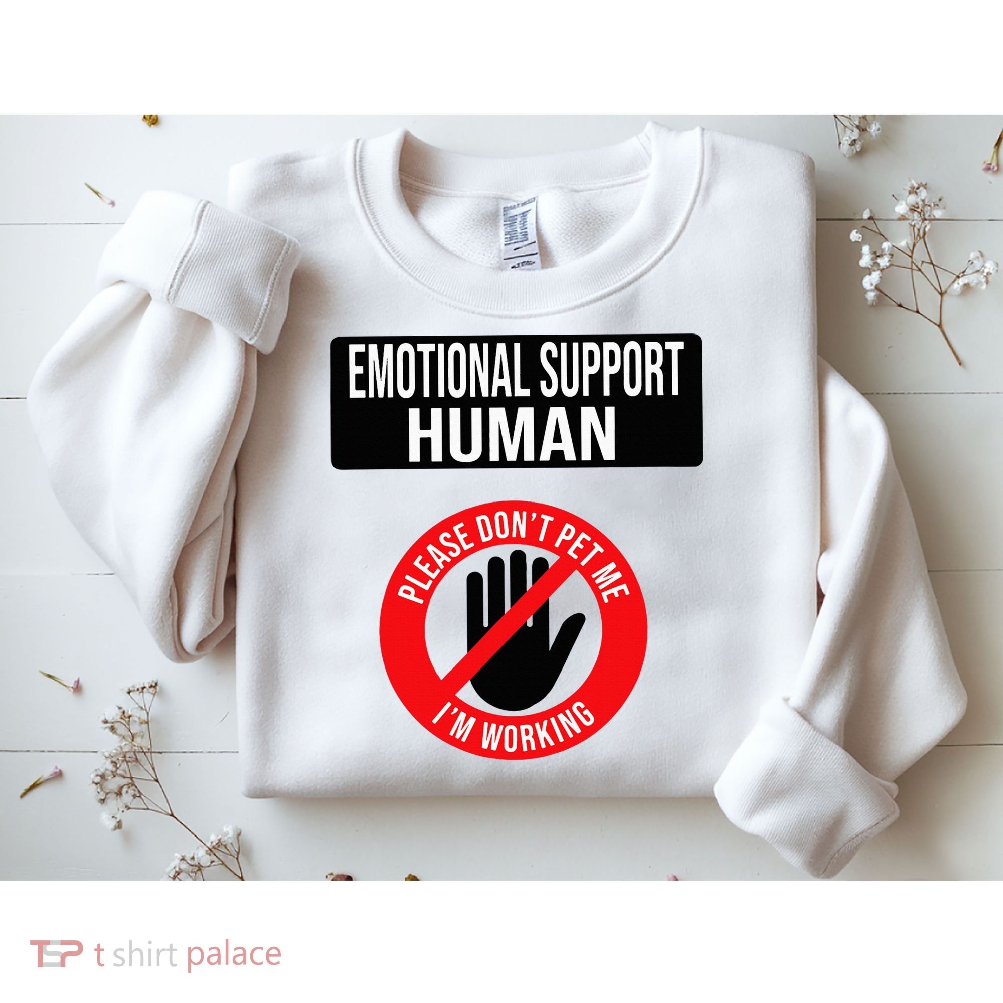 Emotional Support Human Halloween Costume Do Not Pet Me Sweatshirt