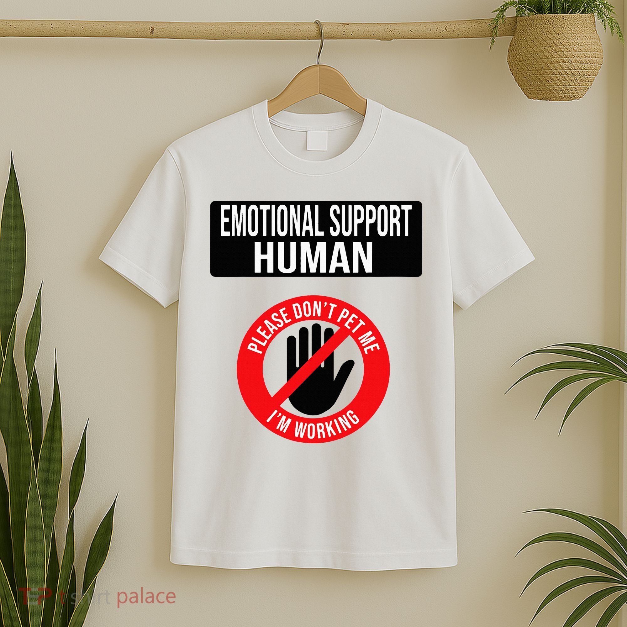 Emotional Support Human Halloween Costume Do Not Pet Me T-Shirt