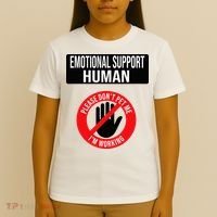 Emotional Support Human Halloween Costume Do Not Pet Me T-Shirt thumb 4