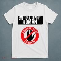 Emotional Support Human Halloween Costume Do Not Pet Me T-Shirt thumb 5