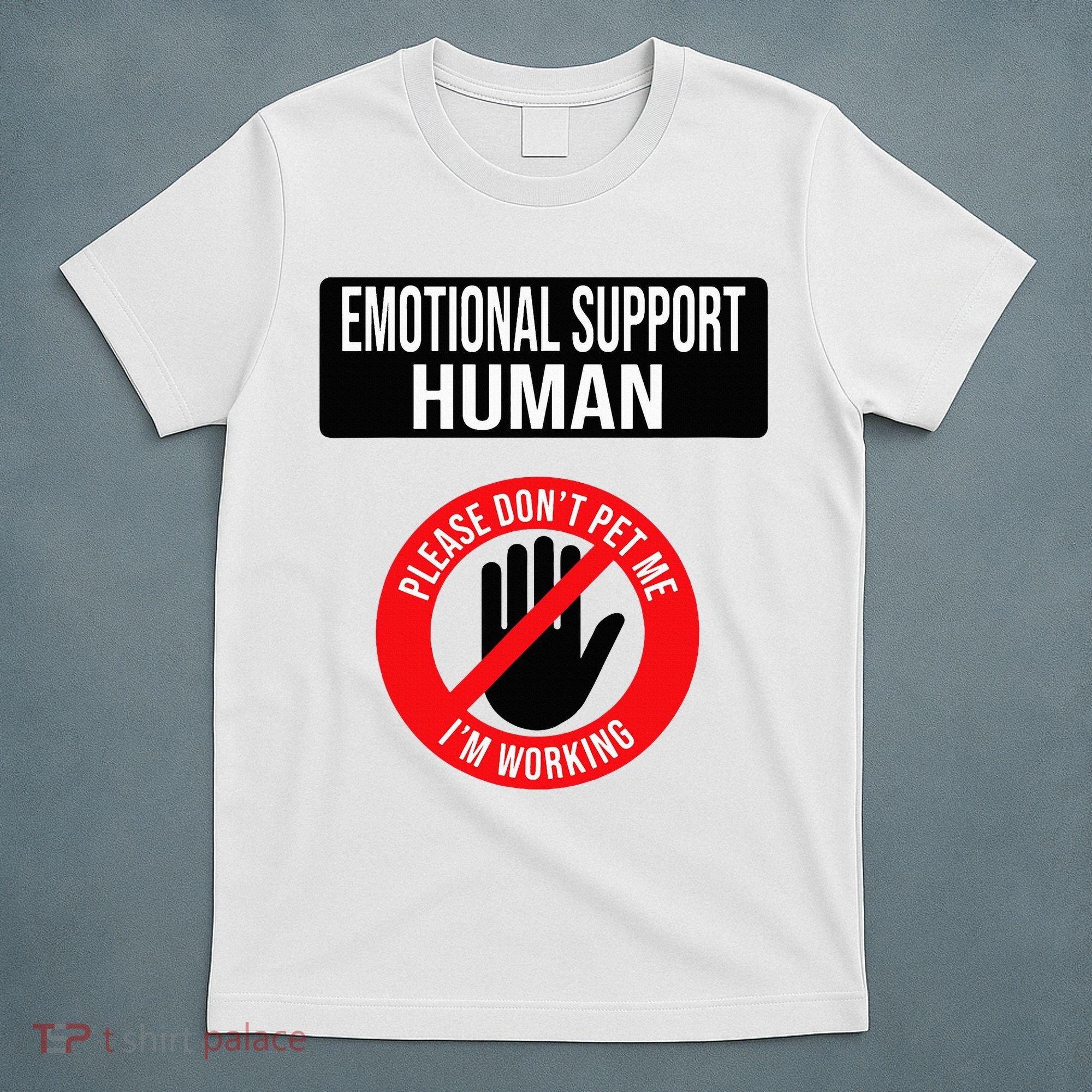 Emotional Support Human Halloween Costume Do Not Pet Me T-Shirt