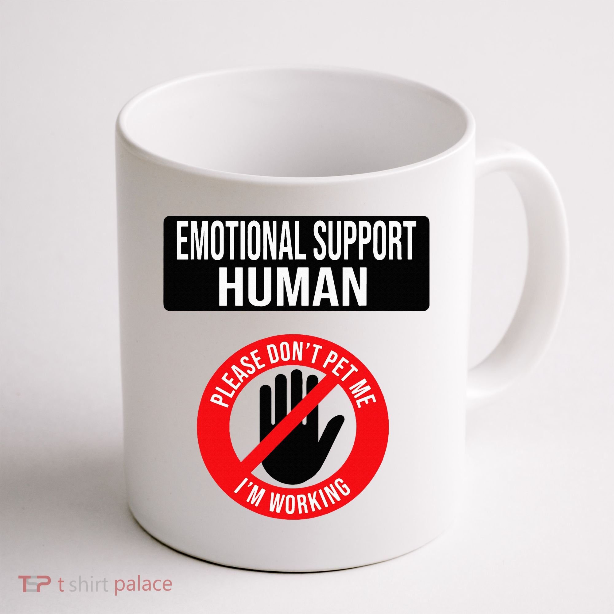 Emotional Support Human Halloween Costume Do Not Pet Me Coffee Mug