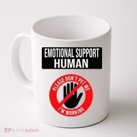Emotional Support Human Halloween Costume Do Not Pet Me Coffee Mug thumb 0