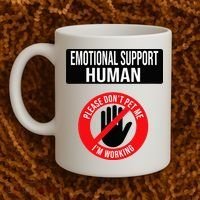 Emotional Support Human Halloween Costume Do Not Pet Me Coffee Mug thumb 2