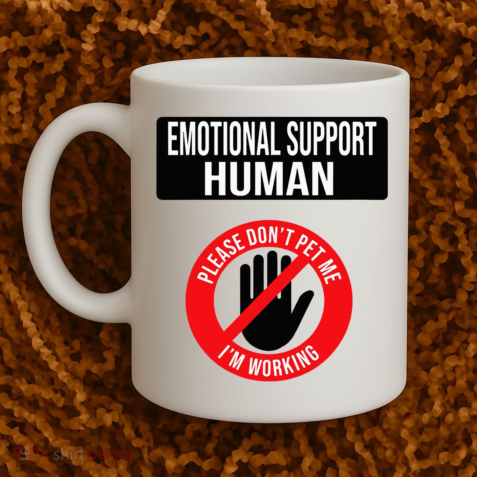Emotional Support Human Halloween Costume Do Not Pet Me Coffee Mug