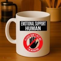 Emotional Support Human Halloween Costume Do Not Pet Me Coffee Mug thumb 4