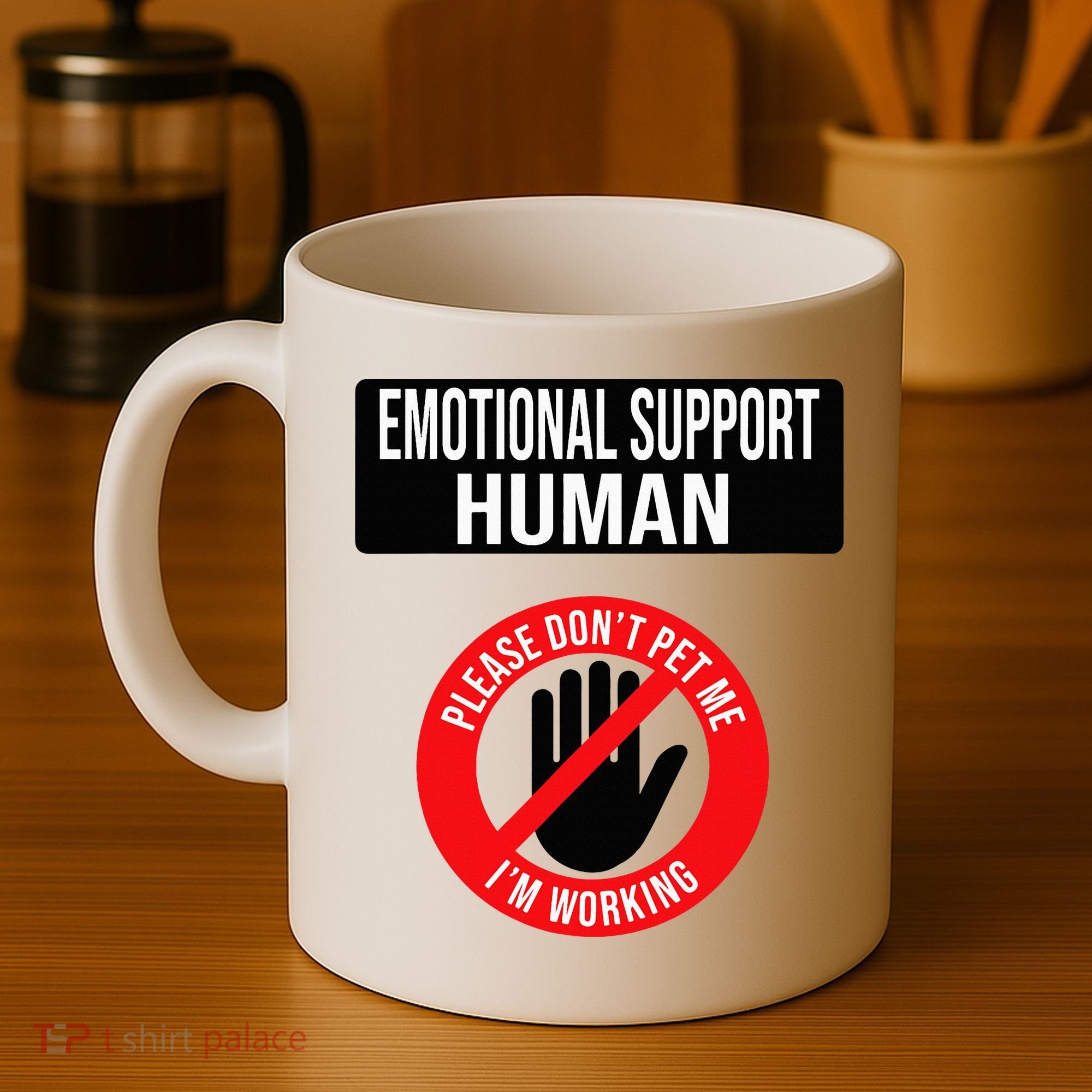 Emotional Support Human Halloween Costume Do Not Pet Me Coffee Mug