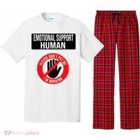 Emotional Support Human Halloween Costume Do Not Pet Me Pajama Set thumb 0