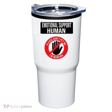 Emotional Support Human Halloween Costume Do Not Pet Me Tumbler