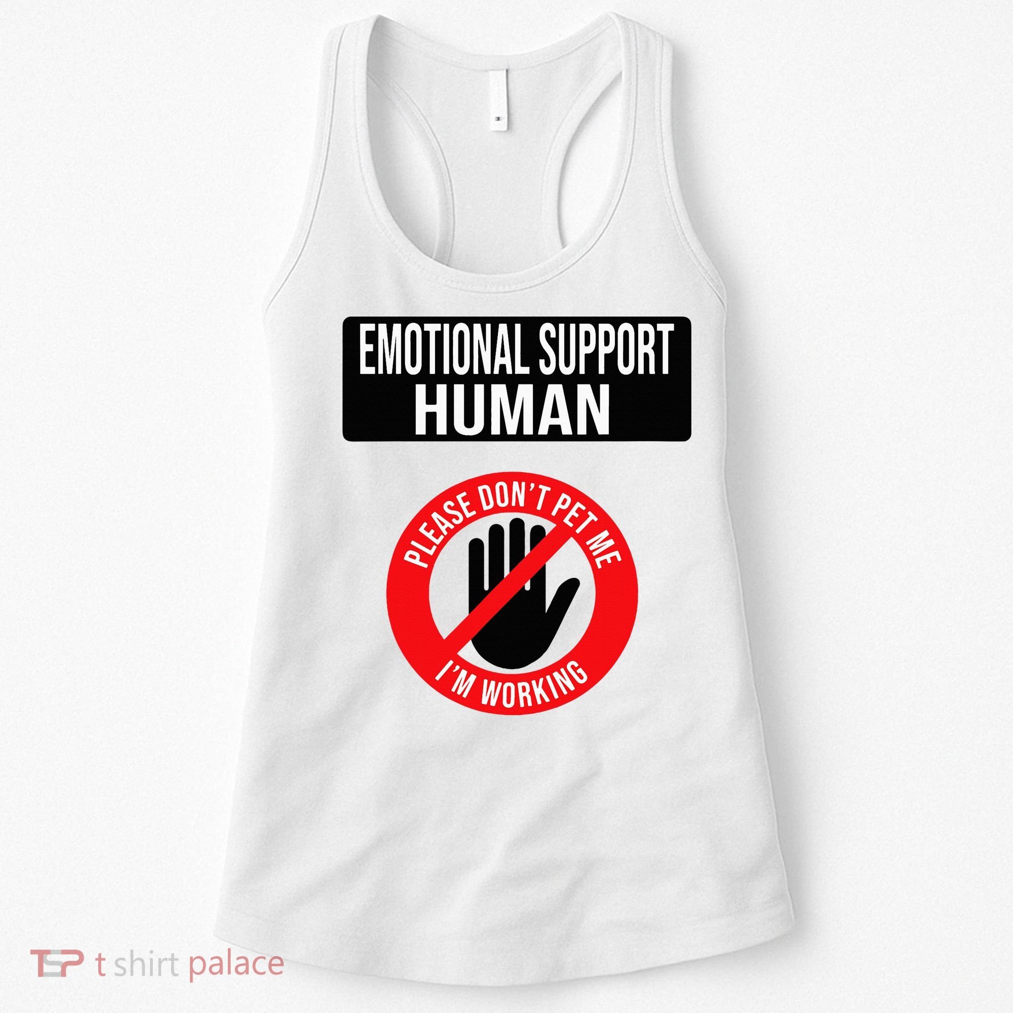 Emotional Support Human Halloween Costume Do Not Pet Me Women's Tank Top