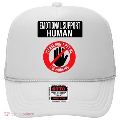 Emotional Support Human Halloween Costume Do Not Pet Me Hat