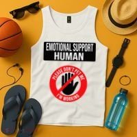 Emotional Support Human Halloween Costume Do Not Pet Me Tank Top thumb 4
