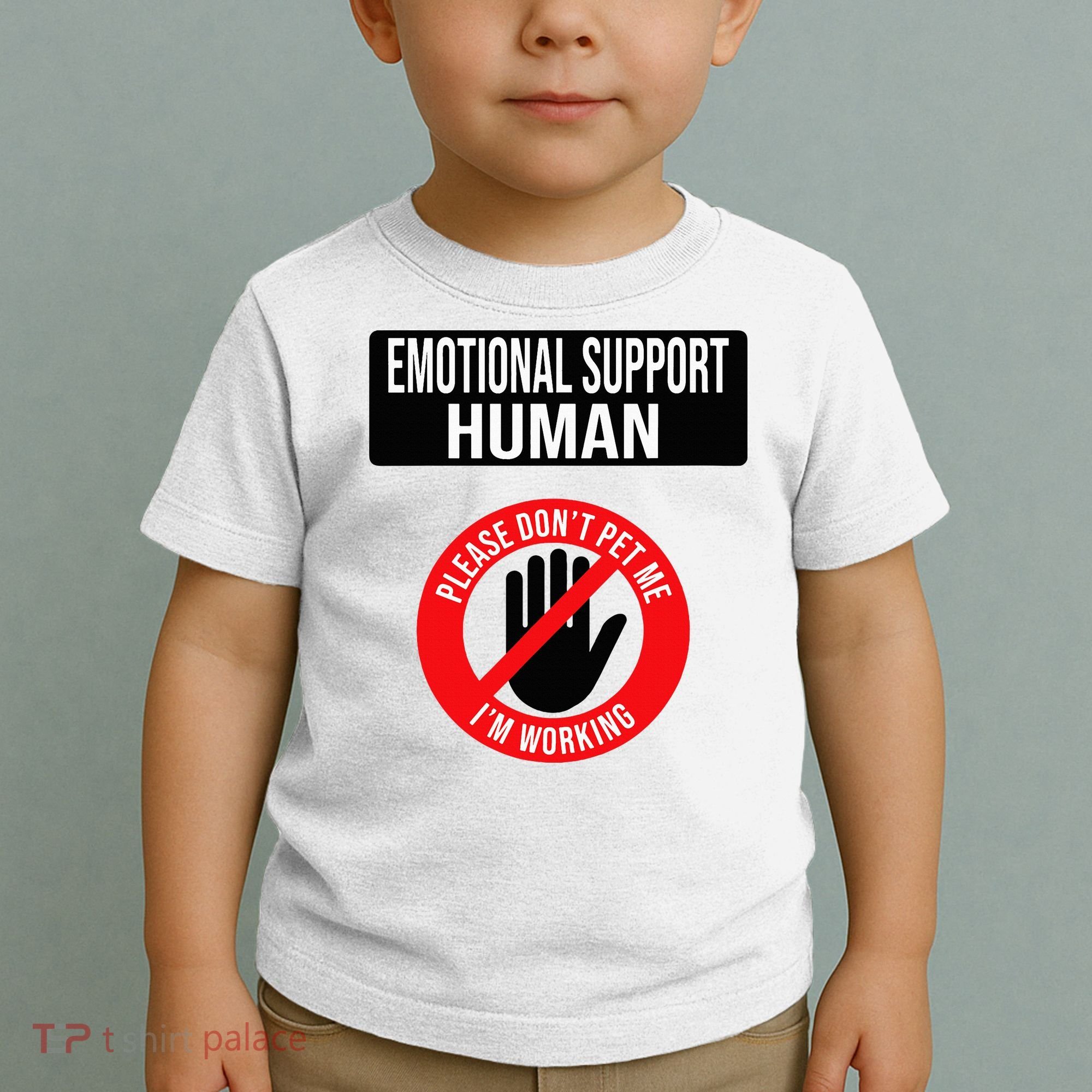 Emotional Support Human Halloween Costume Do Not Pet Me Toddler T-Shirt