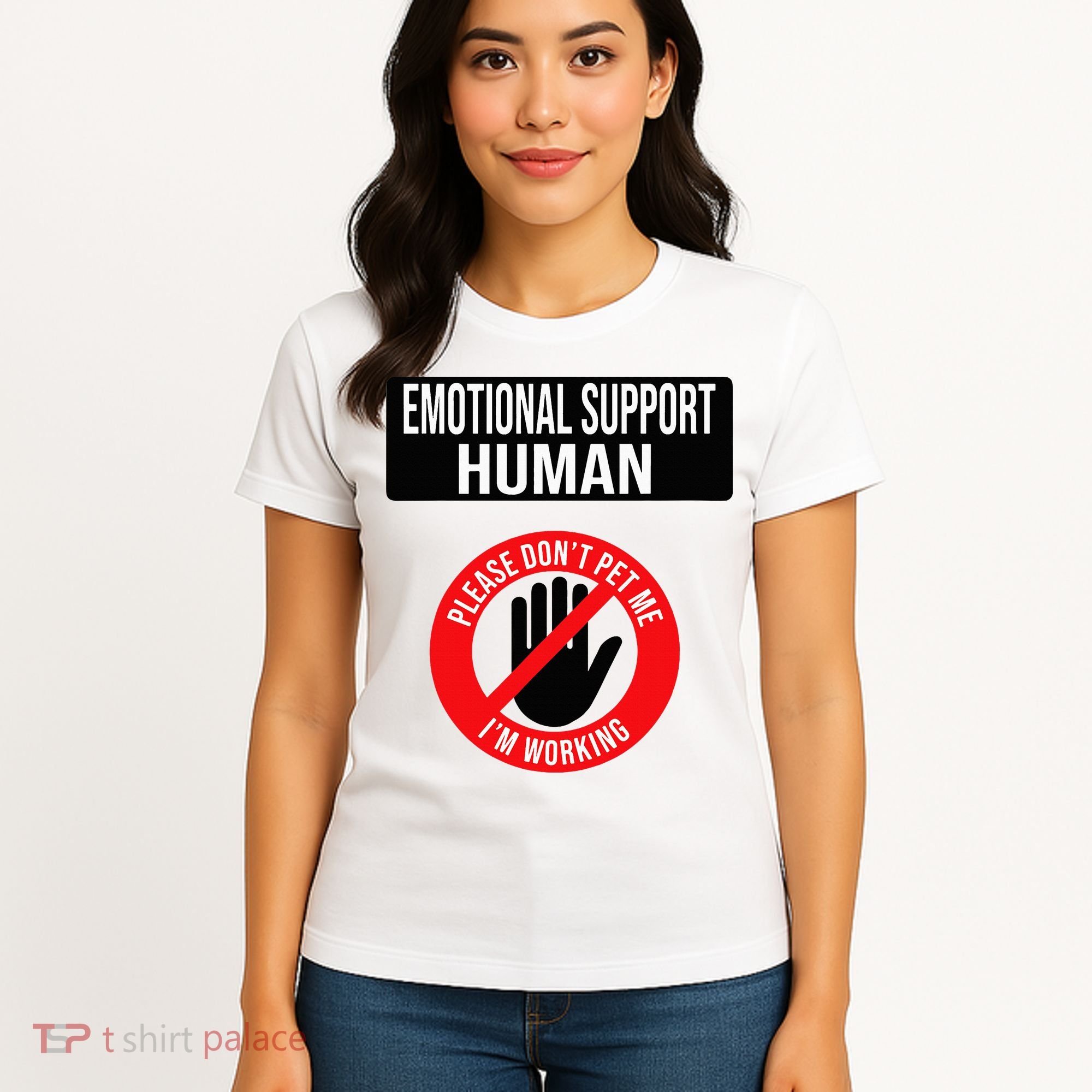 Emotional Support Human Halloween Costume Do Not Pet Me Women's T-Shirt