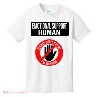 Emotional Support Human Halloween Costume Do Not Pet Me Kids T-Shirt thumb 0
