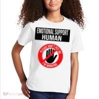 Emotional Support Human Halloween Costume Do Not Pet Me Kids T-Shirt thumb 2