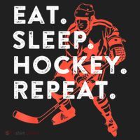 Eat Sleep Hockey Repeat Gift Women's Sweatshirt thumb 2