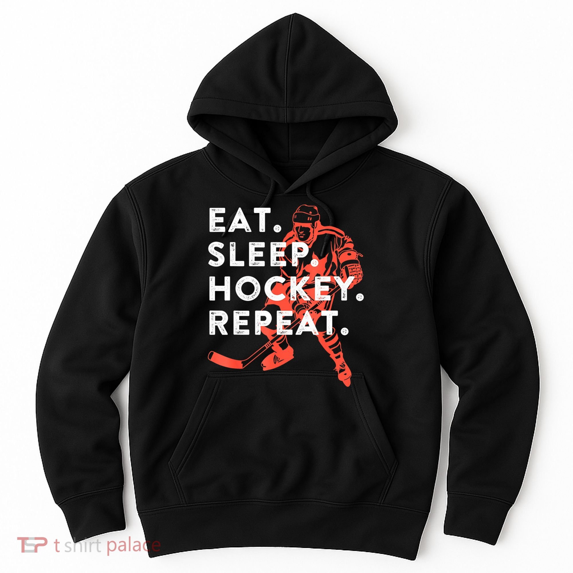 Eat Sleep Hockey Repeat Gift Hoodie