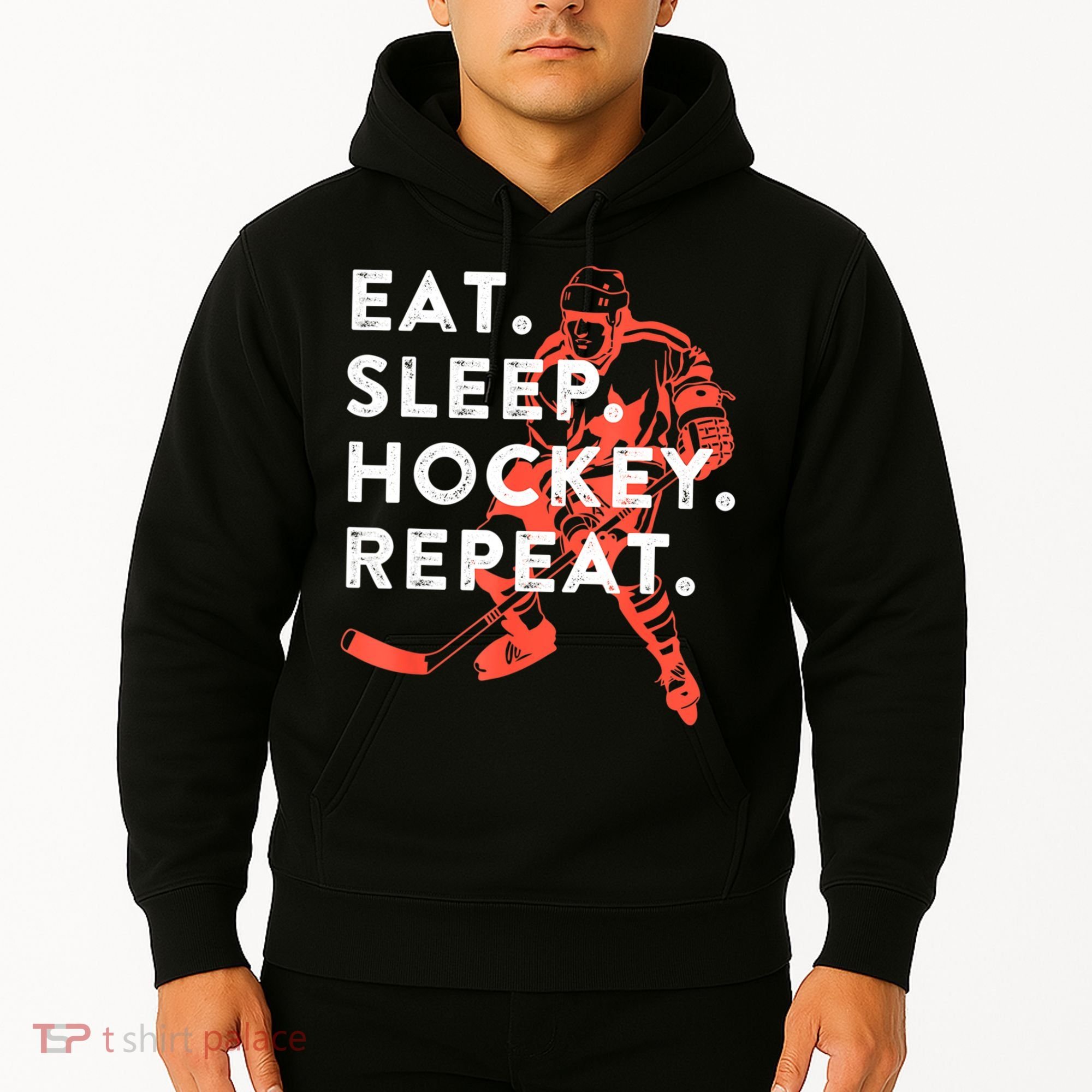 Eat Sleep Hockey Repeat Gift Hoodie