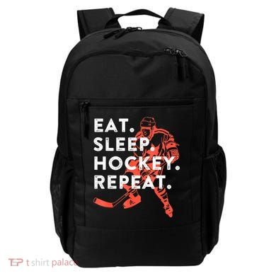 Eat Sleep Hockey Repeat Gift Backpack