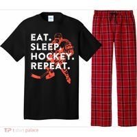 Eat Sleep Hockey Repeat Gift Pajama Set thumb 0