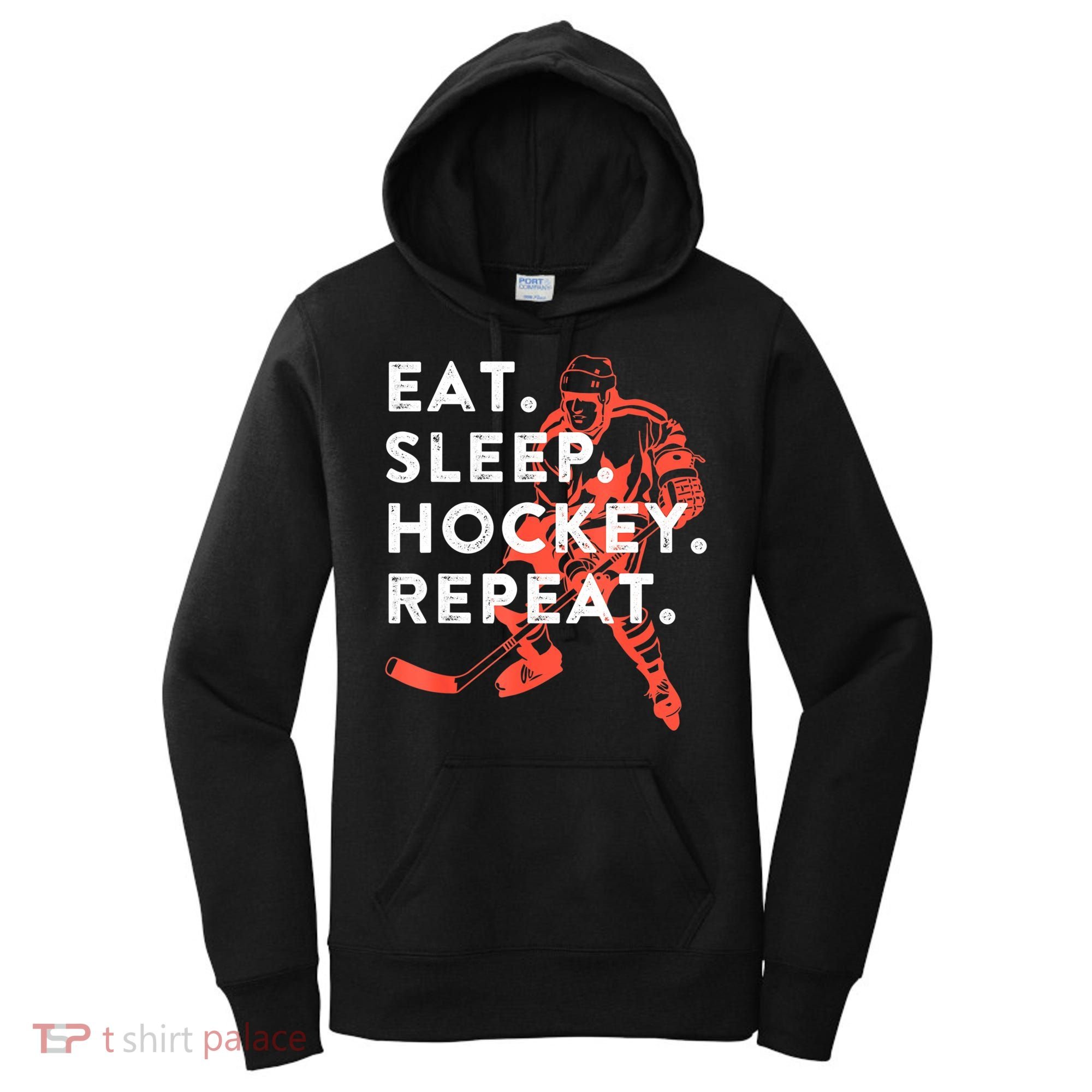 Eat Sleep Hockey Repeat Gift Women's Hoodie