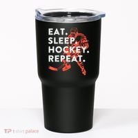Eat Sleep Hockey Repeat Gift Tumbler thumb 0