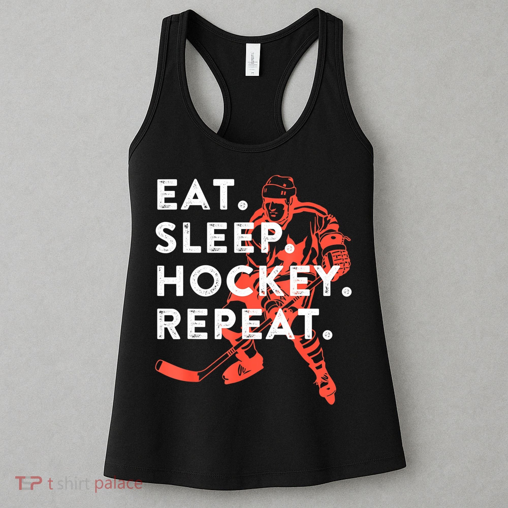 Eat Sleep Hockey Repeat Gift Women's Tank Top