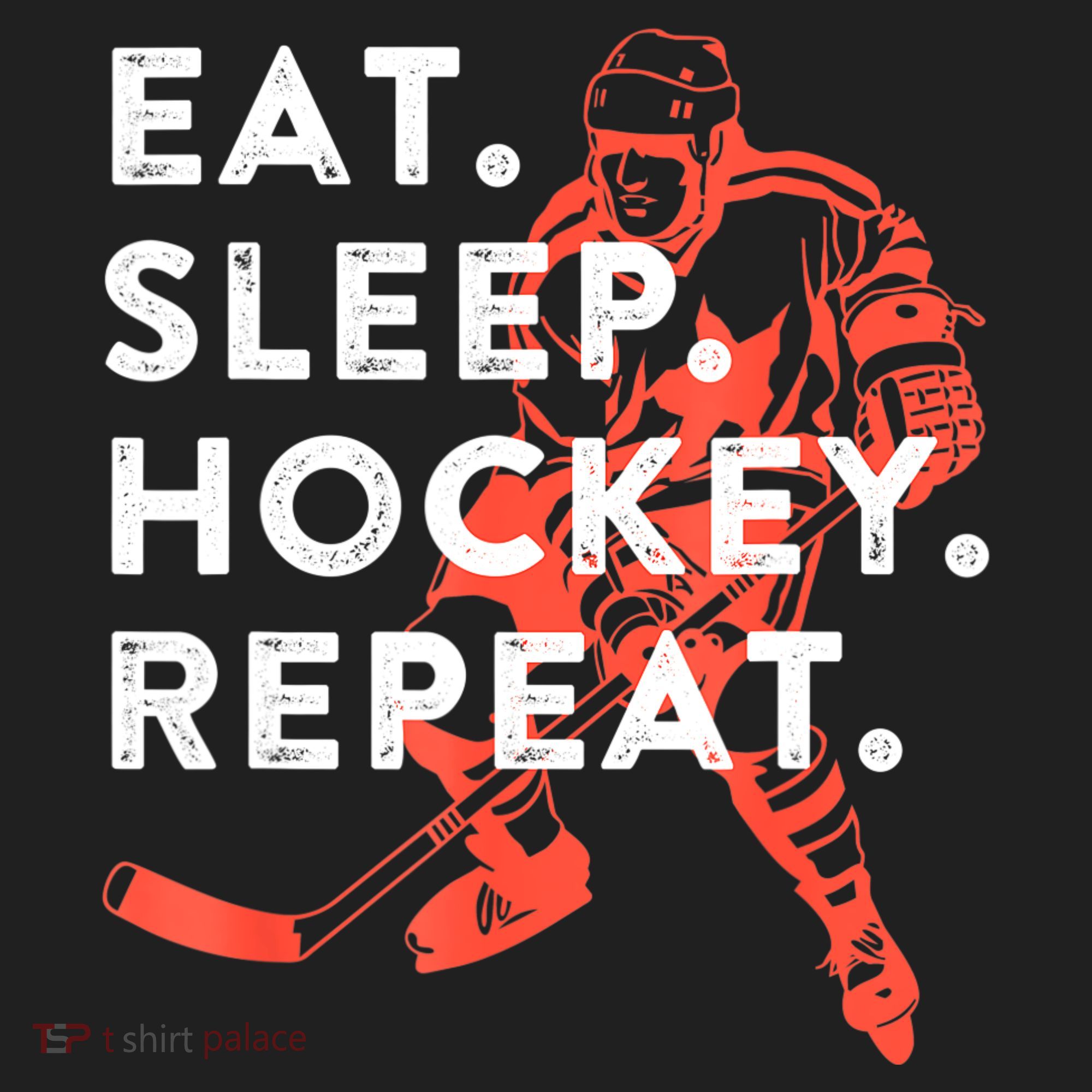 Eat Sleep Hockey Repeat Gift Golf Towel