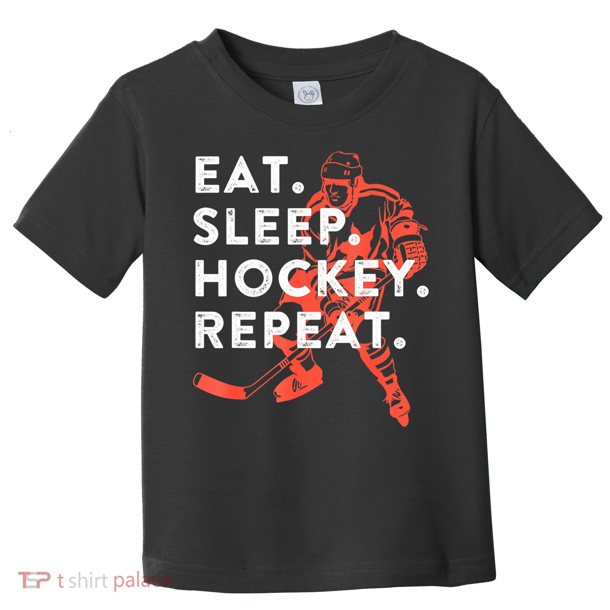 Eat Sleep Hockey Repeat Gift Toddler T-Shirt