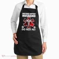 Emotional Support Husband Do Not Pet Apron thumb 2