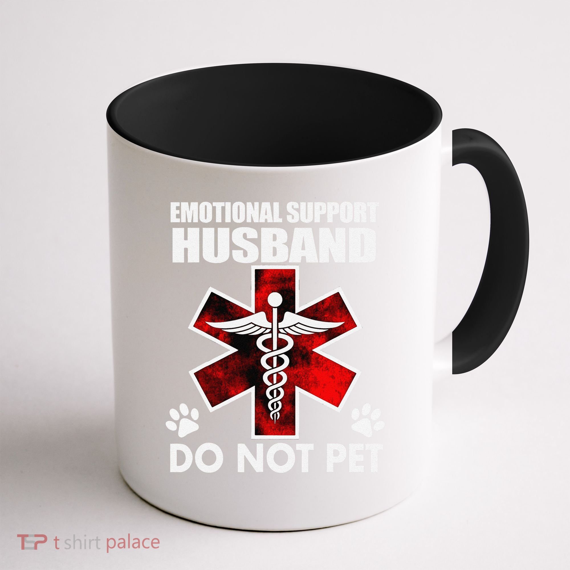Emotional Support Husband Do Not Pet Coffee Mug