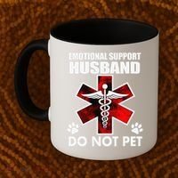 Emotional Support Husband Do Not Pet Coffee Mug thumb 2