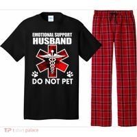 Emotional Support Husband Do Not Pet Pajama Set thumb 0