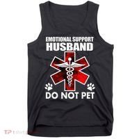 Emotional Support Husband Do Not Pet Tank Top thumb 0