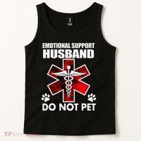 Emotional Support Husband Do Not Pet Tank Top thumb 2