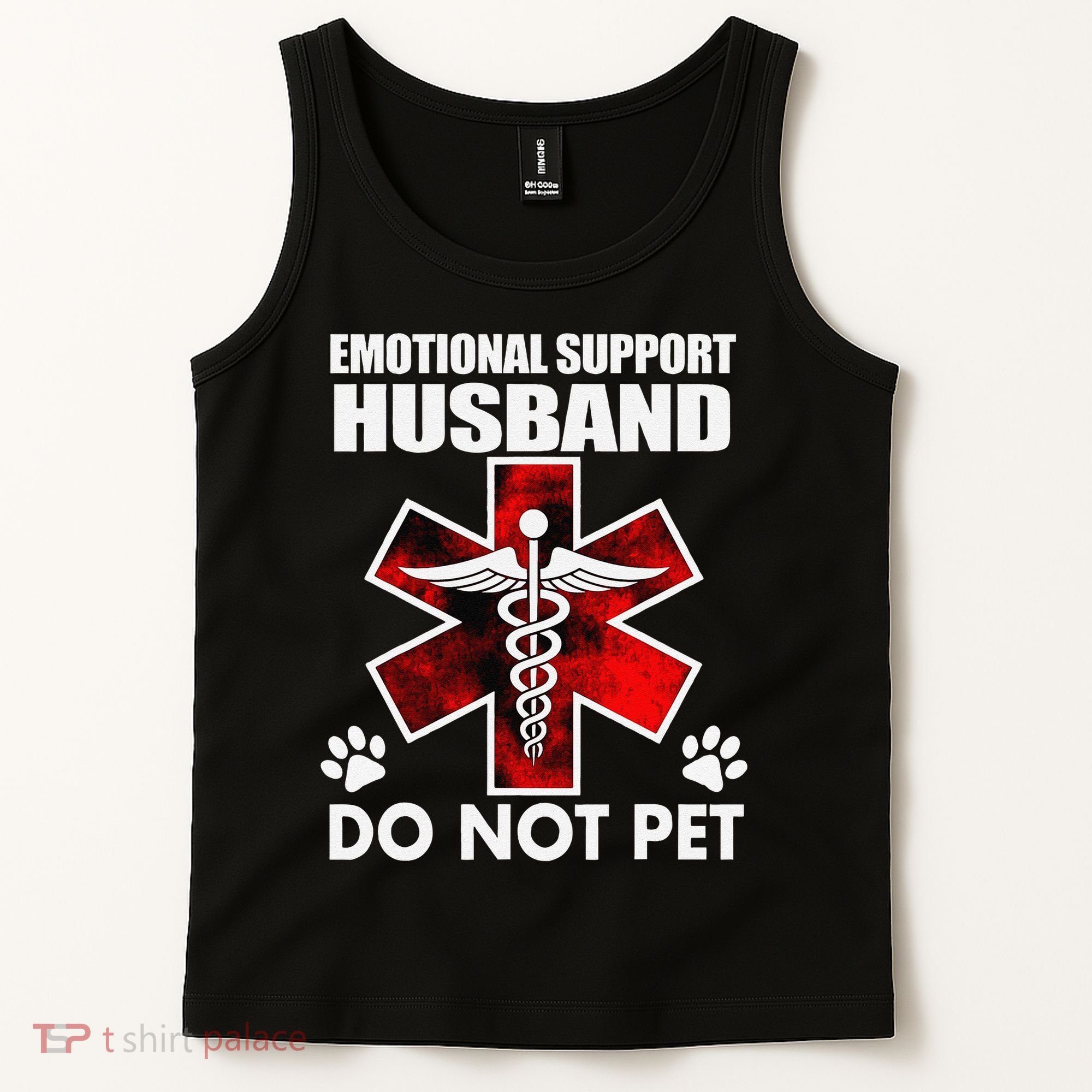 Emotional Support Husband Do Not Pet Tank Top