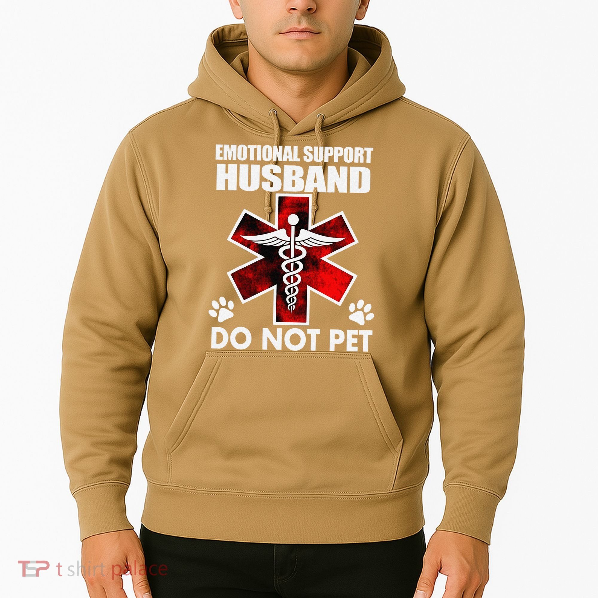 Emotional Support Husband Do Not Pet Hoodie