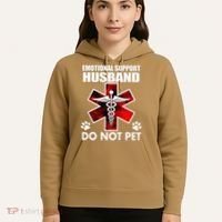 Emotional Support Husband Do Not Pet Hoodie thumb 5