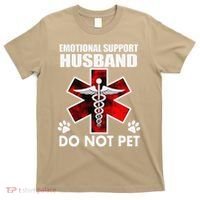 Emotional Support Husband Do Not Pet T-Shirt thumb 0